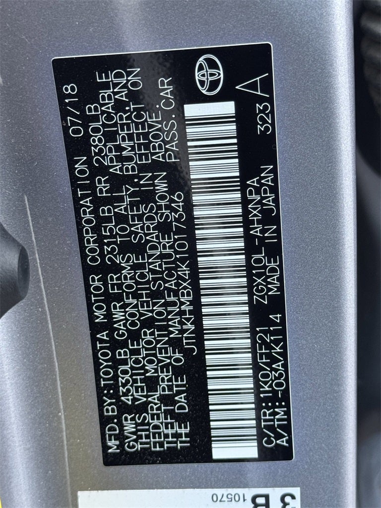 2019 Toyota C-HR XLE