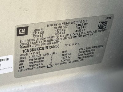 2017 Chevrolet Tahoe LT