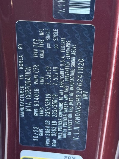 2023 Kia Carnival MPV EX